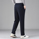 Hemian plus velvet silk cotton pants for outer wear for men plus velvet and thickened winter loose straight leg warm pants for middle-aged and elderly fathers and elderly pants navy blue plus velvet and thickened knee pads silk cotton pants 3XL 2 feet 8-2 feet 9 Recommended 150-170 Jin Jin equals 0.5 kg