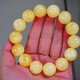 Collectible high-quality amber beeswax, white flower wax, hand-strung Buddhist beads, natural Russian material, chicken fat, yellow demon flower, honey pattern, beautiful, luxurious and high-end. Directly supplied from the manufacturer. Bead diameter 16+mm. Weight about 37 grams.