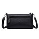 Jingshi soft leather small bag middle-aged ladies mother bag 2025 new versatile lightweight hand-held shoulder crossbody bag mobile phone bag black