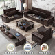 Warm-in-one solid wood sofa purple gold sandalwood new Chinese living room size and size full solid wood combination modern simple storage sofa independent single seat combination