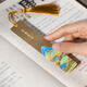 Zhang Xiaofeng bookmark metal Chinese style antique brass creative book French festival gift bookmark high-looking four treasures study decoration thousands of miles of rivers and mountains bookmark gift box (pair)
