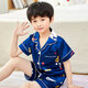 Disney Sommer kurzärmelige Kinder-Pyjamas Eisseide Dünne Sommerjunge Seiden kleines Mädchen Baby Cartoon Home Anzug 679 Junge 170 Größe 8 Empfohlene Höhe 90-105 cm