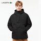 LACOSTE French crocodile men's autumn and winter easy-to-wear trendy casual hooded jacket for men | BH2513 031/black M 52L 180
