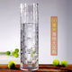 Stone tree thickened large rich bamboo dragon bamboo transparent glass vase hydroponic water cultivation fresh dried flowers living room flower arrangement floor vase diameter 15 height 40CM bamboo tube thickened and heavier