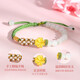Chinesisch Gold China Gold Gold Vierblatt Clover Gold Armband Fuß Gold Hetian Jade Armband Geburtstagsgeschenk Mädchen Sends Freundin Frau Hochzeit Gedenkpraktikum Jingsuda-Fuß Goldengrün vier Blattklee Armband