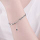 Platinum bracelet for women Pt950 platinum bracelet fashion super shiny simple couple platinum pt950 platinum bracelet about 5.4 grams 16+2cm