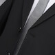 Haipaihaoyu costume de costume pour hommes Slim Business Formal Wear Interview Professional Veste Double fente Robe de mariée Meilleur homme Suit une version Black Two Button [Costume + pantalon] xl (175)