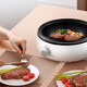 
Galanz multi-function electric heater with steamer, split electric hot pot, electric cooking pot, non-stick double-ring energy-concentration heating 3.4L 12003Z, steamer