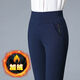 Pantalones fhhuabd Pantalones exteriores para mujeres de mediana edad Pantalones casuales cálidos en otoño e invierno estilo único/más pantalones engrosados ​​de felpa 2022 Otoño e invierno 869 pantalones negros de mediana edad, tamaño promedio 27 Circunferencia de cintura 2 pies (85-95Jin [Jin equivale a 0.5 kg])