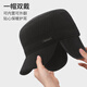 Woodpecker middle-aged and elderly men's winter flat-top hat plus velvet and thickened ear protection to keep dad, old man and grandpa duck-billed hat