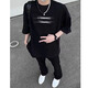 Digada American High Street Trend Kurzärärmelte T-Shirt Herren Sommer Pure Cotton Round Hals Lose Trendy Brand Paar lässige halbärmelige Top-Dyg-DY2443 Black XL