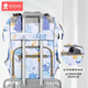 
Xin'an Dai Mommy Bag, double shoulder travel large capacity multi-functional mother and baby milk bag, waterproof and anti-fouling light and convenient bag, flagship blue sea phantom dolphin [upgraded large capacity]