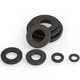 Wenzhi black nylon gasket plastic flat gasket flat washer insulating flat gasket high temperature resistant plastic gasket M2-M20 M8*16*1.5 (100 pieces)