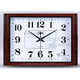 Combasi Square Large Walluhr Ultra-geäußertes Sound Office Wohnzimmer Uhr Chinesische einfache künstlerische Quarz Uhr Wallhalterung 6626b Luminöses Holz Getreide Weiß 20 Zoll