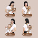 Aiyuanmei baby sling baby cross-front hugging newborn baby outing simple multi-functional lightweight baby holding tool frees hands Blue Duck/breathable style [removable head protector]