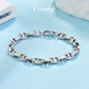 Platinum women's bracelet PT950 pig nose bracelet new fashion couple's platinum bracelet men's shiny PT950 bracelet about 12 grams 18 cm pre-order