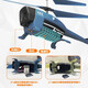 DWI EVISACE Évitement à détection des enfants Télécommande Aircraft Hélicoptère Toys Small Mini École primaire Étudiant Remote Control Aircraft, 10 minutes de durée de vie de la batterie 3,5 Pass [Hauteur fixe + Évitement d'obstacles] Blue Standard [Accessoires Package + Batterie télécommandée]