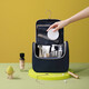 Fuxin Cosmetic Bag Women's Portable Large Capacity Cute Waterproof Travel Toiletries Cosmetic Storage Bag Box Navy