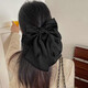 Zhuo Keke French style black satin oversized bow ribbon hairpin women's back head grabber hairpin hairpin hairpin hairpin hairpin hairpin black