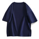 NASA GISS T-shirt à manches courtes Men's Pure Coton Round Cou Top Summer Poldoufled Half-Mared Loose Men's Base's Base Blue XL