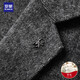 Romon Wool Suit Men's Korean Slim Casual Suit Jacket Men's Autumn and Winter Thick Youth and Middle-aged Solid Color Business Light Luxury Double-sided Woolen Single Suit Men's Gray 175