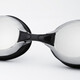 YINGFA electroplated swimming goggles, waterproof and anti-fog, glossy coating, equipped with anti-fog agent earplugs, large frame comfortable swimming goggles Y2800M, black coating + anti-fog agent + earplugs