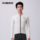 INBIKE Fleece Cycling Wear Autumn and Winter Warm Windproof Long Sleeve Jacket Road Cycling Wear Cycling Top Bud White XL