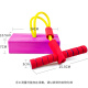 Cute pudding children's jumping toys frog jumping balance training equipment baby frog jumping outdoor sports jumping frog pole outdoor bouncing kindergarten teaching aids rose red sound lighting model