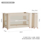 
ABCMOKOO Hutt crib newborn folding splicing large bed movable bb baby bed-Earl's Lucky Gold + court mosquito net