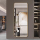 Dida Life Dida Life Miroir en plein corps Miroir mural mural monté mural Miroir mural auto-adhésif Miroir de maison simple maison et habillage de chambre miroir ajusté Miroir Gentleman noir 40 * 150 (Miroir argenté haute définition)