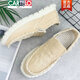 CARTELO CARTELO Spring and Autumn Old Beijing Cloth Shoes Men's Canvas Shoes Small Daisy Shoes Men's Shoes Casual Shoes Breathable Beggar's Shoes A10 Khaki 41