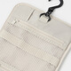 MUJI (MUJI) polyester fiber hanging face wash box Makeup bag travel portable wash bag Beige width 16*long 19*thickness 6cm