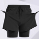 Xinnan swimming trunks men's loose quick-drying large size anti-embarrassment boxer beach shorts professional hot spring swimming equipment black men's swimming trunks [100-140Jin [Jin equals 0.5 kg]]