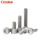 Creaby304 stainless steel hexagon socket screws, cup head bolts, cylindrical head screws, national standard DIN912 fasteners M3x10 (50 pcs)