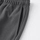ROMON light luxury 350g twill guard loose autumn and winter drape sports casual trousers for men simple solid color drawstring elastic waist black straight S 165-100-120Jin Jin equals 0.5 kg