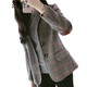 Ai Zhuer Plaid Small Suit Jacket Women's 2026 Spring and Autumn New Women's Korean Style Temperament Plaid Women's Small Suit Top Picture Color M