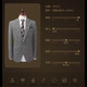 Veste de costume en laine leshili pour hommes Business haut de gamme Business Casual Slim Wool Suit-Piece Gris Grey Top Wool Fleur Grey Single Suit 180 / XL / 52 Taille (poids 138-150jin [Jin est égal à 0,5 kg])
