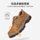骆驼（CAMEL）磨砂牛皮男士工装大头休闲皮鞋 G13A307163 驼色 42 