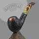 沙芬（SAVINELLI）意大利高档石楠木烟斗677弯斗大全进口老式实木旱烟斗男士 【帕洛玛677型 手工刻花】