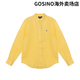 RALPH LAUREN Ralph Lauren solid color pony embroidered lapel single-breasted long-sleeved shirt yellow children's yellow S