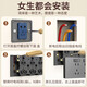 International electrician type 86 concealed expansion socket household wall multi-function 250V extension expansion panel kitchen with switch-free plug-in multi-hole socket starry sky gray-three openings 21 holes expand to the right