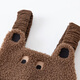 Mini Bara for boys and girls in autumn and winter new cute belly-protecting baby plus velvet overalls pants