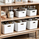 Fuxin desktop storage box snack storage basket kitchen organizer book toy storage box cosmetic storage box box simple white [size larger]