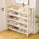 
Shunyou shoe rack household door multi-story indoor bedroom shoe cabinet rental storage 80cm five-layer cream white SY-902