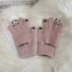 Guantes de Fitonton para mujeres en invierno frío y calor para niñas en guantes de invierno guantes de lana de lujo gruesas guantes táctiles táctiles a prueba de viento para mujeres
