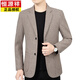 Hengyuanxiang (Hyx) Frühlings- und Herbst mittlere Männer-Wollwolle-Wollanzug im mittleren Alter und Herbst Koreaner Anzug Daddy's Jacke hellgrau XL 180/96 (vorgeschlagen 135-150jin [Jin gleich 0,5 kg]))