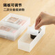 Shuangshan Cosmetic Storage Box Frosted Organizing Box Desktop Drawer Divider Box Lipstick Mirror Cabinet Storage Box S-(Length 20 Width 6.6 Height 4.8cm)-Including Partition*1