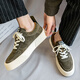 SANLITAI (Sanlitai) zapatos para hombres de gran tamaño para la primavera 46 zapatos de tablero de hombres 47 deportes de gran tamaño y zapatos casuales 48 zapatos de lona ensanchados zapatos para hombres 2988 café oscuro 45