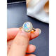 Yadige colorful natural opal ring for women s925 silver plated 18k gold inlaid live light luxury niche ins ring gift white gold opal ring