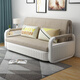 Songxian Modern home living room sofa bed Nordic simple small apartment storage lazy sofa bed [with storage]